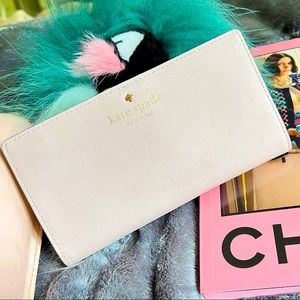 Kate Spade Pink Saffians Leather Wallet